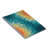 Kleurrijke retro-stijl zonnevlam notitieboek (Rechterzijde)