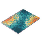 Kleurrijke retro-stijl zonnevlam notitieboek (Linkerzijde)