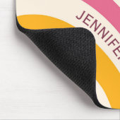 Kleurrijke retro-stijlcurven muismat (Hoek)