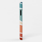 Kleurrijke retro-stijlgolven Case-Mate iPhone case (Achterkant/rechts)