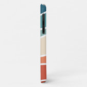 Kleurrijke retro-stijlgolven Case-Mate iPhone case (Achterkant/links)