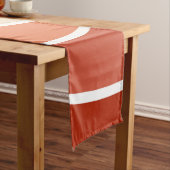 Kleurrijke retro-stijlgolven korte tafelloper (Voorbeeld)