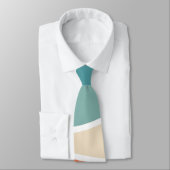 Kleurrijke retro-stijlgolven stropdas (Gebonden)