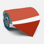 Kleurrijke retro-stijlgolven stropdas (Opgerold)