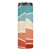 Kleurrijke retro-stijlgolven thermosbeker (Achterkant)