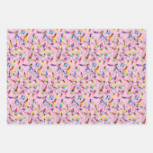 Kleurrijke retro string lichten inpakpapier vel (Voorkant 2)