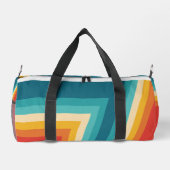 Kleurrijke Retro Stripe - 70, 80 Plunjezak (Achterkant)