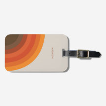 Kleurrijke Retro Stripes 70s 80s Golden Brown Sina