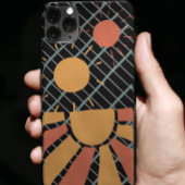 Kleurrijke Retro Sunset Stijlvol estheticum van 80 Case-Mate iPhone Case