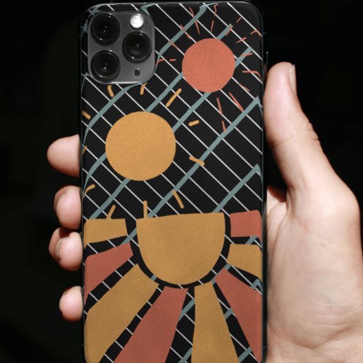 Kleurrijke Retro Sunset Stijlvol estheticum van 80 Case-Mate iPhone Case