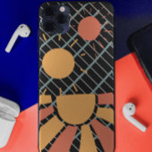 Kleurrijke Retro Sunset Stijlvol estheticum van 80 Case-Mate iPhone Case