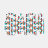 Kleurrijke Retro Surfboards Patroon Bedankdoosjes (Uitgevouwen)