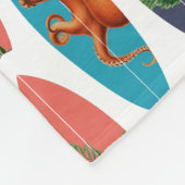 Kleurrijke Retro Surfboards Patroon Fleece Deken (Hoek)