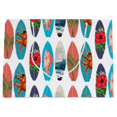Kleurrijke Retro Surfboards Patroon Groot Cadeauzakje (Voorkant)