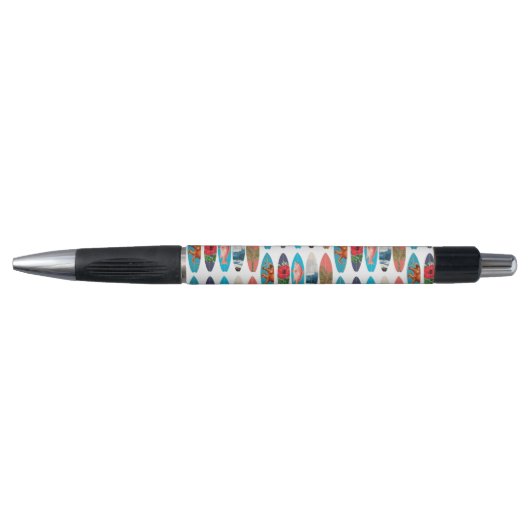 Kleurrijke Retro Surfboards Patroon Pen (Voorkant)
