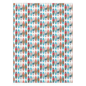 Kleurrijke Retro Surfboards Patroon Tafelkleed (Voorkant)