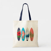 Kleurrijke Retro Surfboards Tote Bag (Achterkant)
