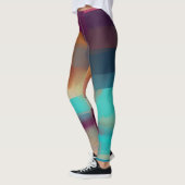 Kleurrijke retro toonmix  leggings (Links)