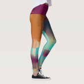 Kleurrijke retro toonmix  leggings (Rechts)