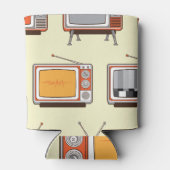Kleurrijke retro-tv,  dessin blikjeskoeler (Achterkant)