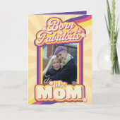 Kleurrijke Retro Typografie Citaat Foto Moederdag Kaart (Voorkant)