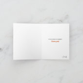 Kleurrijke Retro Typografie op donkergrijs Kaart (Binnen)