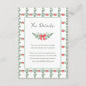 Kleurrijke Retro vakantie bruiloft | Gegevens van Informatiekaartje (Voorkant)