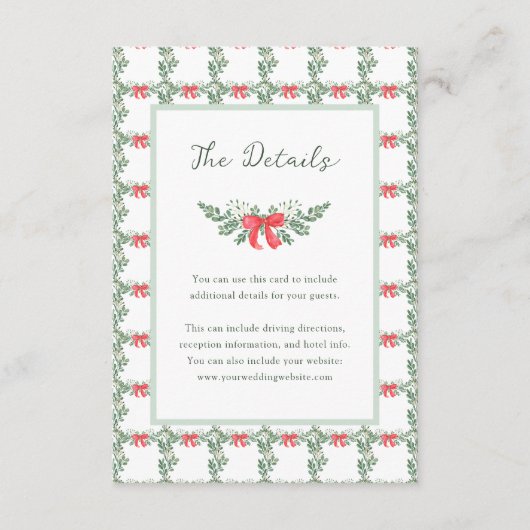 Kleurrijke Retro vakantie bruiloft | Gegevens van  Informatiekaartje (Voorkant)