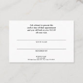 KLEURRIJKE RETRO VERLAAT GROOVY BOTANISCHE VERWIJZ VISITEKAARTJE (Achterkant)