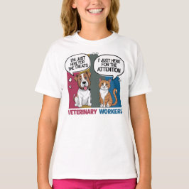Kleurrijke Retro  Veterinair cadeau T-Shirt