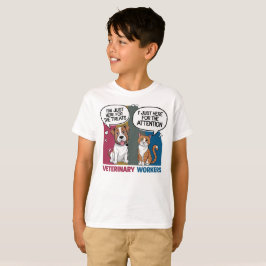 Kleurrijke Retro  Veterinair cadeau T-Shirt