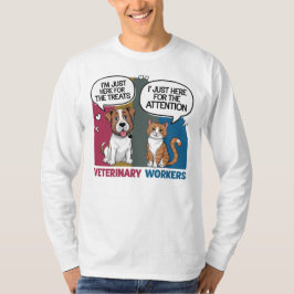 Kleurrijke Retro  Veterinair cadeau T-Shirt