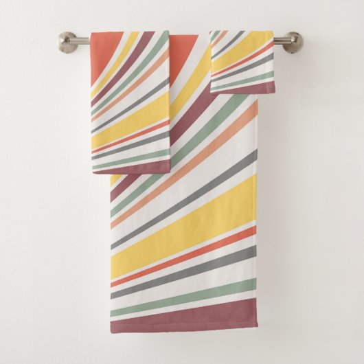 Kleurrijke retro vibes bad handdoek (Insitu)