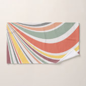 Kleurrijke retro vibes bad handdoek (Handdoek)