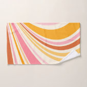 Kleurrijke retro vibes bad handdoek (Handdoek)