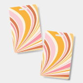 Kleurrijke retro vibes badge (Voor- en achterkant)