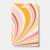 Kleurrijke retro vibes badge (Achterkant)