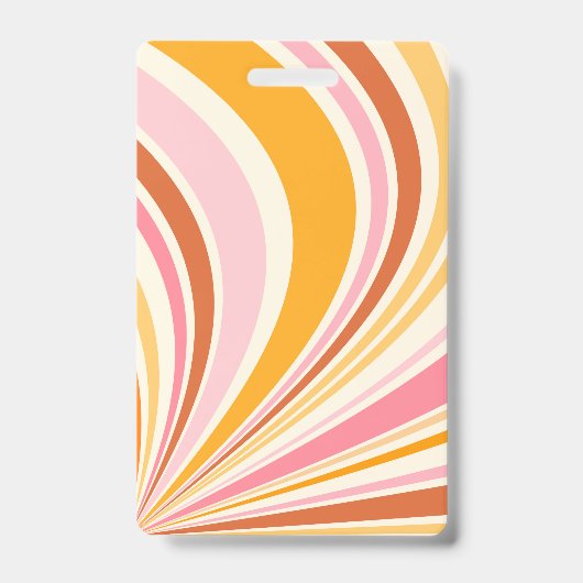 Kleurrijke retro vibes badge (Voorzijde)