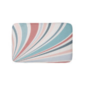 Kleurrijke retro vibes in roze, blauw en grijs badmat (Voorkant)