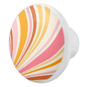 Kleurrijke retro vibes keramische knop (Rechts)