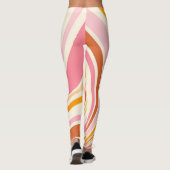 Kleurrijke retro vibes leggings (Achterkant)