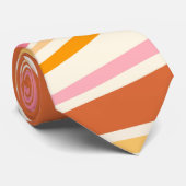 Kleurrijke retro vibes stropdas (Opgerold)