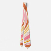 Kleurrijke retro vibes stropdas (Achterkant)