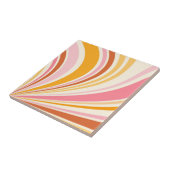 Kleurrijke retro vibes tegeltje (Zijkant)