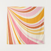 Kleurrijke retro vibes wandkleed (Voorkant (horizontaal))