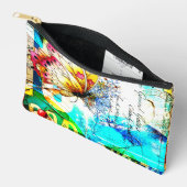 Kleurrijke Retro Vlinder Collage Etui (Open)