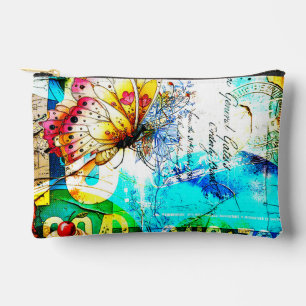 Kleurrijke Retro Vlinder Collage Etui