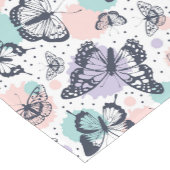 Kleurrijke retro vlinders patroon. korte tafelloper (Hoek)