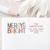 Kleurrijke retro vrolijke en heldere sterren etiket (Insitu)