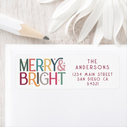 Kleurrijke retro vrolijke en heldere sterren etiket (Insitu)